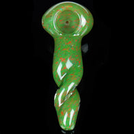 Twisted Green and Red Frit Spoon