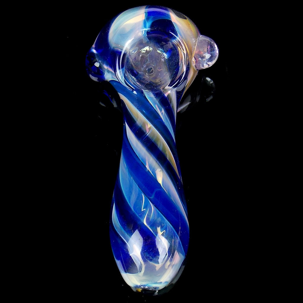 Blue Swirl Fumed Spoon