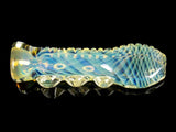 Fumed Chillum with Carved Grips