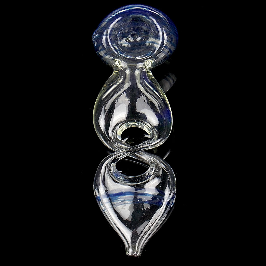Twisted Helix Blue Spoon