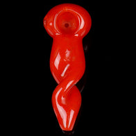 Twisted Red Frit Spoon