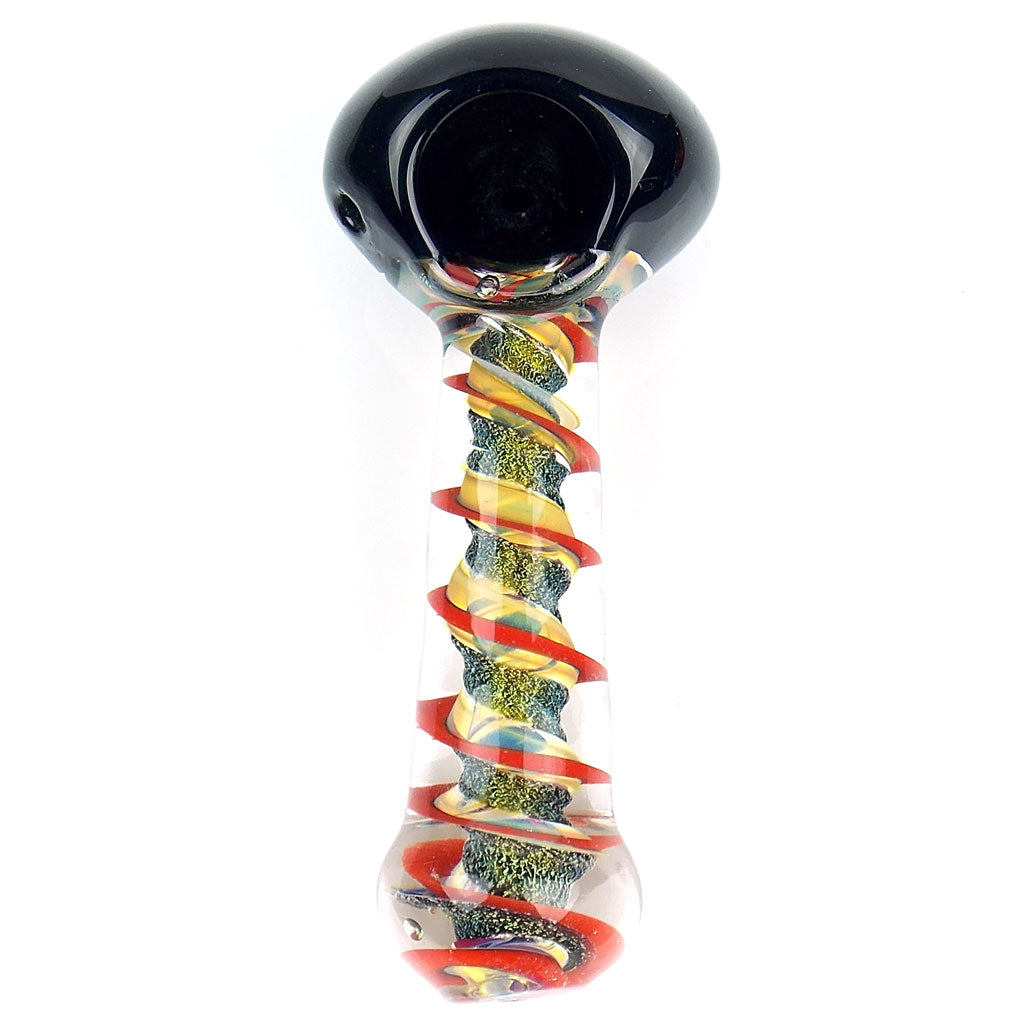 Dichroic Red Spiral Spoon