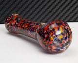 Cherry Red Blue Berry Frit Glass Pipe