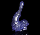 Amethyst Ice Purple Glass Sherlock Pipe