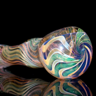 Super Fumed Wig Wag Color Changing Pipe