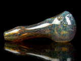 Mixed Frit Glass Spoon Pipe