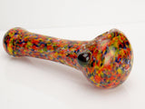 rainbow frit glass pipe
