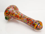 rainbow frit glass pipe