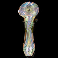 Dual Fumed Glass Spoon Pipe