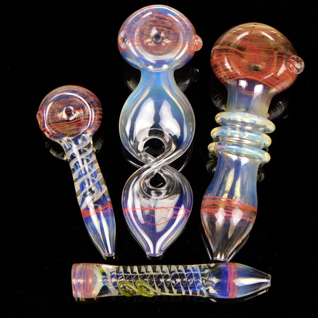 Color Changing Glass Pipes Gift Set 4 Piece