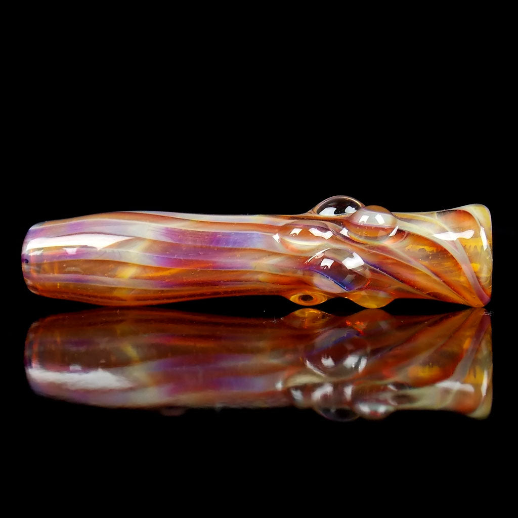 Amber Purple Glass Chillum