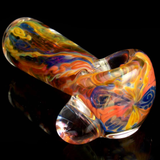 unbreakable glass spoon bowl with inside out rainbow colors