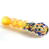 double fumed color changing chillum pipe glass smoking piece by Visceral AntagonisM