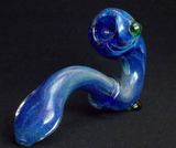 Blue Glass Sherlock Pipe