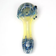 blue color changing glass pipe