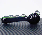 dichroic delirium black green dichro glass pipe