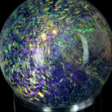 dichroic rainbow galaxy glass marble art