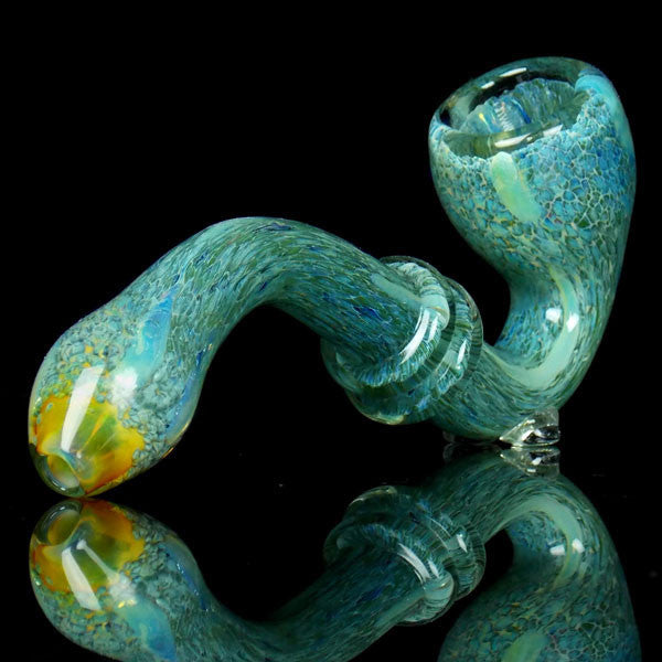 planet earth green glass pipe