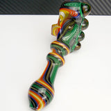 emerald fire wig wag glass pipe