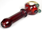 Fire Red Glass Smoking Pipe