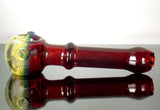 Fire Red Glass Smoking Pipe