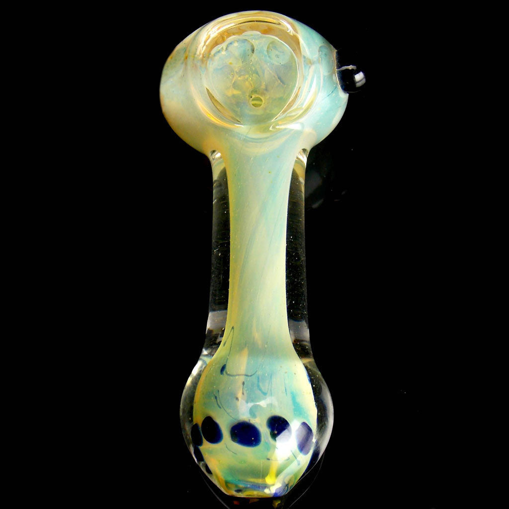 Fumed Flower Glass Pipe
