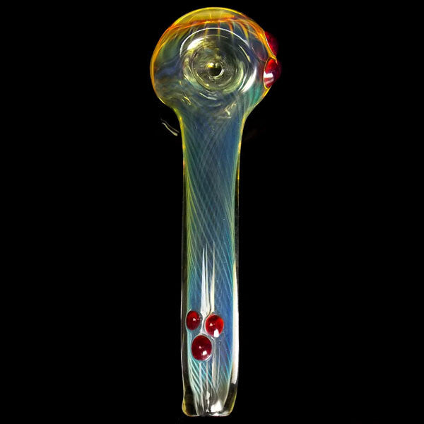 silver fumed spiral spoon pipe