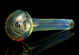 silver fumed spiral spoon pipe
