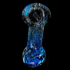 Triple Aqua Blue Inside Out Glass Smoking Pipe – VisceralAntagonisM