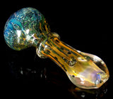 gold fume galaxy glass pipe