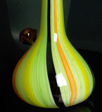 green glass art bong pipe