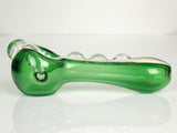 Green Pink Dichroic Spoon Pipe