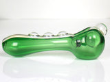 Green Pink Dichroic Spoon Pipe