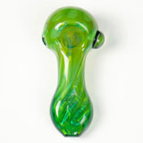 alien green glass pipe