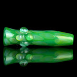 Green Glass Chillum Pipe
