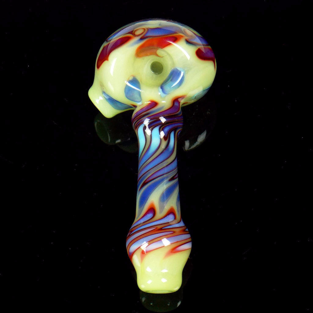 celestial wildflower heady glass spoon pipe