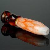orange amber glass pinchie pipe