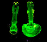 UV Illuminati Glow Green Glass Pipes
