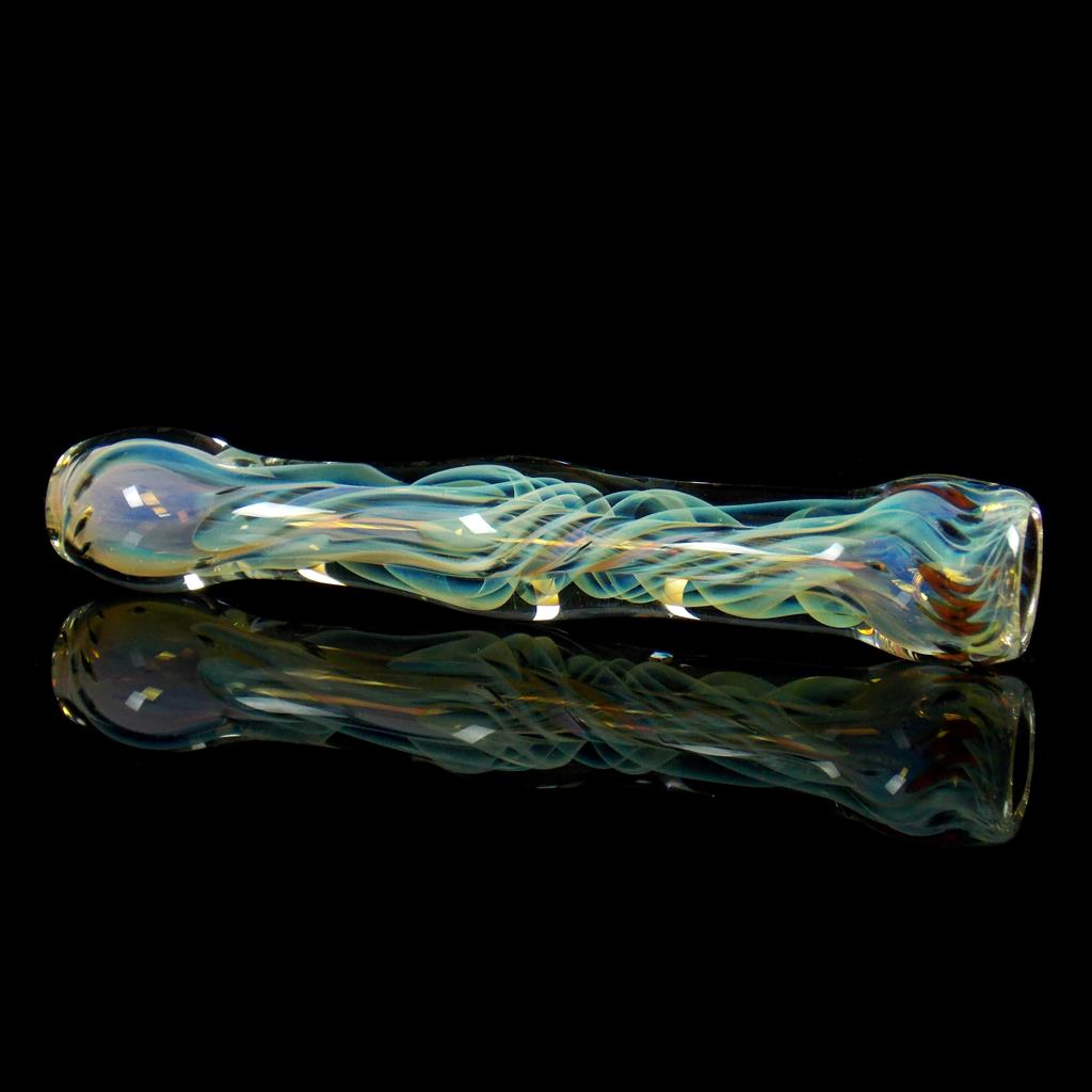 color changing chillum glass pipe