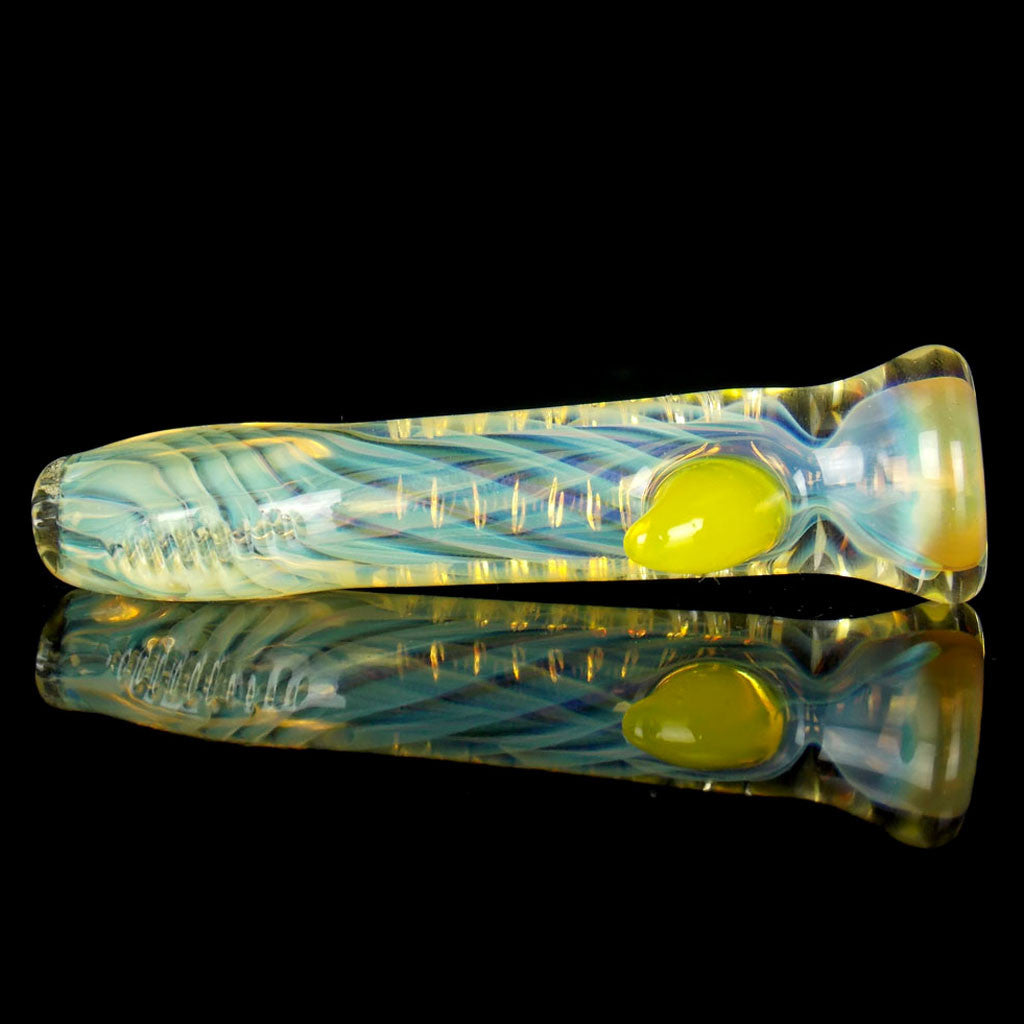 Heady Carved Horn Chillum Pipe