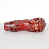 red spoon pipe with honeycomb