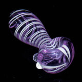 mini purple glass spoon pipe