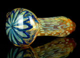 Color changing glass smoking pipe