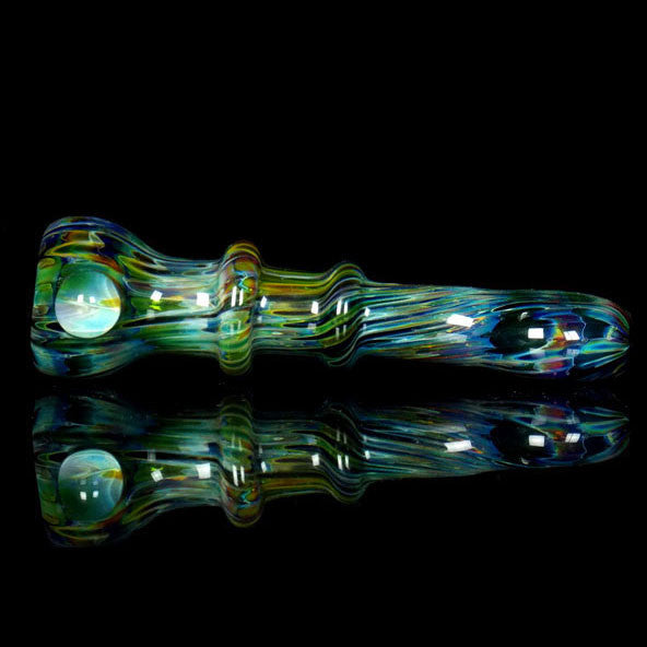Nocturnal Chameleon glass chillum smoking pipe