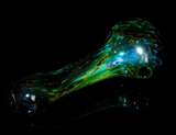 green dichroic extract galaxy glass spoon pipe