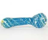 aqua blue frit glass pipe