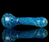 aqua blue frit glass pipe