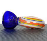 orange swirl disc glass pipe