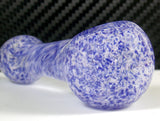 Periwinkle purple frit glass pipe