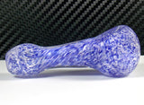 Periwinkle purple frit glass pipe
